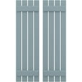 thumbnail image 1 of Ekena Millwork 15 1/2"W x 81"H Americraft Four Board (2 Batten) Exterior Real Wood Spaced Board-n-Batten Shutters (Per Pair), Peaceful Blue, 1 of 10