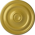 thumbnail image 1 of Ekena Millwork 15 3/4"OD x 1 1/2"P Devon Ceiling Medallion (Fits Canopies up to 3 5/8"), Hand-Painted Rich Gold, 1 of 6