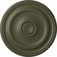 thumbnail image 1 of Ekena Millwork 15 3/4"OD x 1 1/2"P Devon Ceiling Medallion (Fits Canopies up to 3 5/8"), Hand-Painted Witch Hazel, 1 of 6