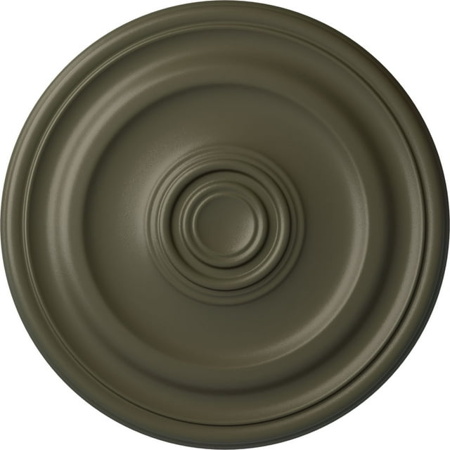 Ekena Millwork 15 3/4"OD x 1 1/2"P Devon Ceiling Medallion (Fits Canopies up to 3 5/8"), Hand-Painted Witch Hazel