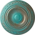 thumbnail image 1 of Ekena Millwork 15 3/4"OD x 1 3/8"P Artis Ceiling Medallion (Fits Canopies up to 6 7/8"), Hand-Painted Copper Green Patina, 1 of 5