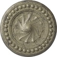 thumbnail image 1 of Ekena Millwork 15 3/4"OD x 2"P Foster Shell Ceiling Medallion (Fits Canopies up to 9 5/8"), Hand-Painted Castle Stone Crackle, 1 of 6