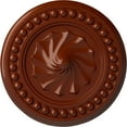 thumbnail image 1 of Ekena Millwork 15 3/4"OD x 2"P Foster Shell Ceiling Medallion (Fits Canopies up to 9 5/8"), Hand-Painted Firebrick, 1 of 6
