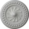 thumbnail image 1 of Ekena Millwork 15 3/4"OD x 2"P Foster Shell Ceiling Medallion (Fits Canopies up to 9 5/8"), Hand-Painted Frost, 1 of 6