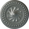 thumbnail image 1 of Ekena Millwork 15 3/4"OD x 2"P Foster Shell Ceiling Medallion (Fits Canopies up to 9 5/8"), Hand-Painted Platinum, 1 of 6