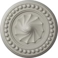 thumbnail image 1 of Ekena Millwork 15 3/4"OD x 2"P Foster Shell Ceiling Medallion (Fits Canopies up to 9 5/8"), Hand-Painted Pot of Cream, 1 of 6