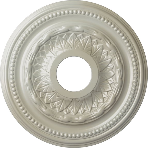 Ekena Millwork 15 3/4"OD x 3 1/4"ID x 1"P Galway Ceiling Medallion (Fits Canopies up to 3 1/4"), Hand-Painted Flash Blue