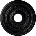 thumbnail image 1 of Ekena Millwork 15 3/4"OD x 3 1/4"ID x 1"P Galway Ceiling Medallion (Fits Canopies up to 3 1/4"), Hand-Painted Jet Black, 1 of 6