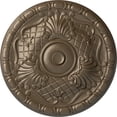 thumbnail image 1 of Ekena Millwork 15 3/4"OD x 5/8"P Amelia Ceiling Medallion (Fits Canopies up to 4 1/8"), Hand-Painted Warm Silver, 1 of 6