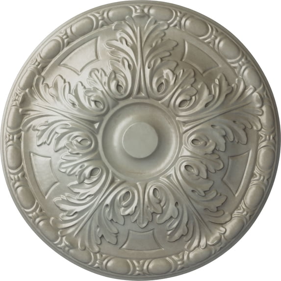 Ekena Millwork 15 3/4"OD x 5/8"P Granada Ceiling Medallion (Fits Canopies up to 4 1/4"), Hand-Painted Flash Gold