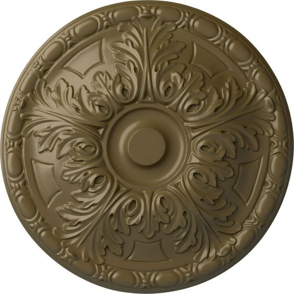 Ekena Millwork 15 3/4"OD x 5/8"P Granada Ceiling Medallion (Fits Canopies up to 4 1/4"), Hand-Painted Mississippi Mud