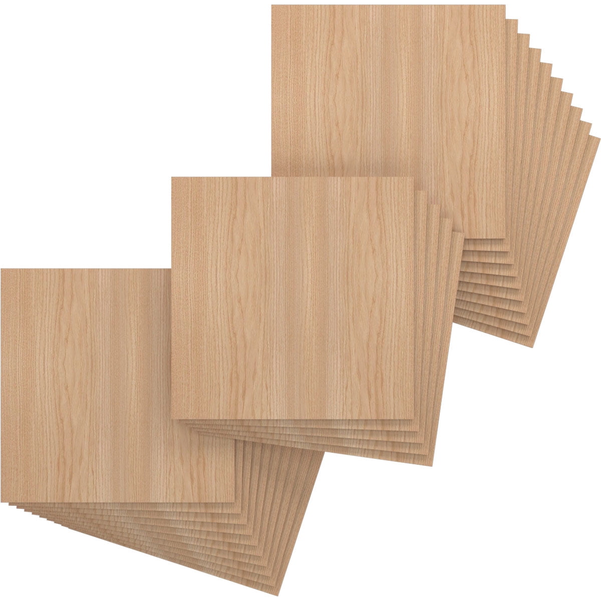 Ekena Millwork 15 3/4"W x 15 3/4"H x 1/4"T Wood Hobby Boards, Hickory (25-Pack)
