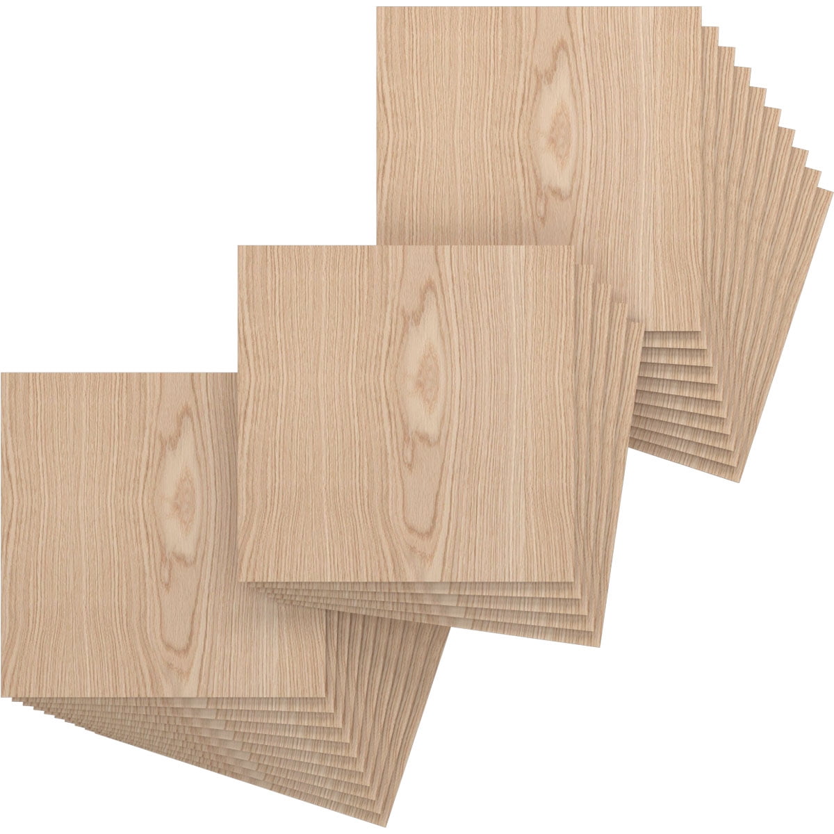 Ekena Millwork 15 3/4"W x 15 3/4"H x 1/4"T Wood Hobby Boards, Red Oak (25-Pack)