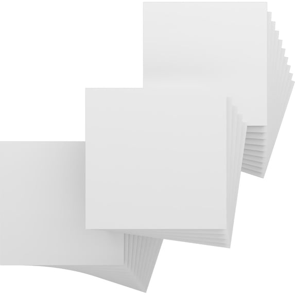 Ekena Millwork 15 3/4"W x 15 3/4"H x 1"T PVC Hobby Boards, Unfinished (25-Pack)
