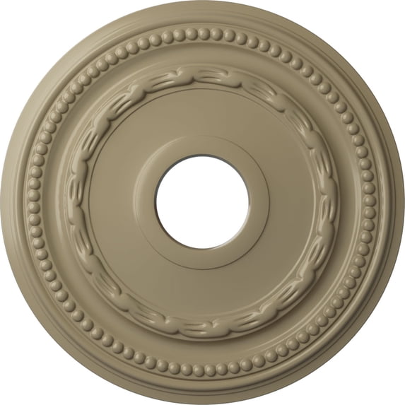 Ekena Millwork 15 3/8"OD x 3 5/8"ID x 1"P Federal Ceiling Medallion (Fits Canopies up to 8 1/2"), Hand-Painted Gobi Desert