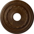 thumbnail image 1 of Ekena Millwork 15 3/8"OD x 3 5/8"ID x 1"P Federal Ceiling Medallion (Fits Canopies up to 8 1/2"), Hand-Painted Root Beer Crackle, 1 of 6