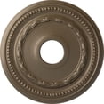 thumbnail image 1 of Ekena Millwork 15 3/8"OD x 3 5/8"ID x 1"P Federal Ceiling Medallion (Fits Canopies up to 8 1/2"), Hand-Painted Warm Silver, 1 of 6
