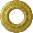 thumbnail image 1 of Ekena Millwork 15 3/8"OD x 7"ID x 1"P Lisbon Ceiling Medallion (Fits Canopies up to 7"), Hand-Painted Rich Gold, 1 of 5