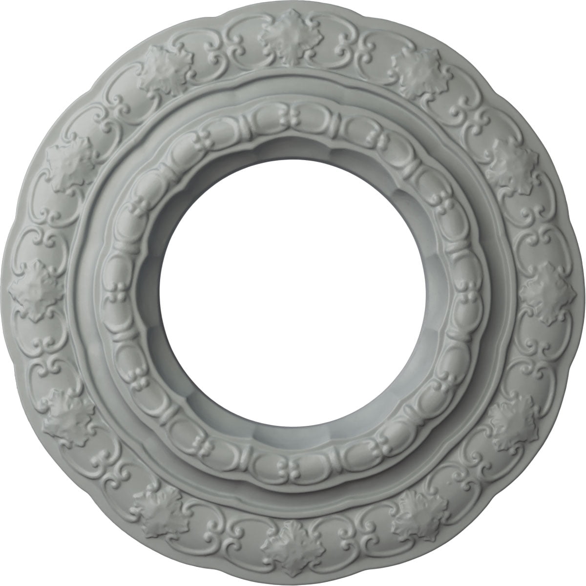 Ekena Millwork 15 3/8"OD x 7"ID x 1"P Lisbon Ceiling Medallion (Fits Canopies up to 7")