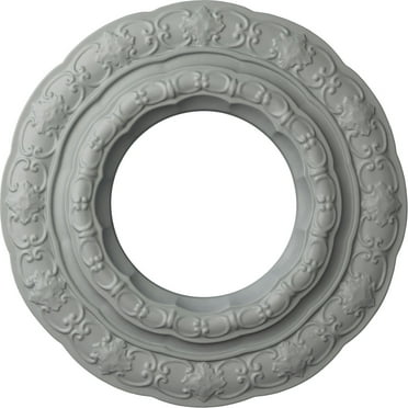Ekena Millwork 15 3/8"OD x 7"ID x 1"P Lisbon Ceiling Medallion (Fits Canopies up to 7")