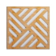 thumbnail image 1 of Ekena Millwork 15 3/8"W x 15 3/8"H x 1/4"T Medium Allen Decorative Fretwork Wood Wall Panels, Alder, 1 of 18