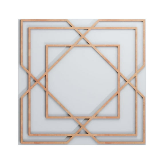 Ekena Millwork 15 3/8"W x 15 3/8"H x 1/4"T Medium Lakewood Decorative Fretwork Wood Wall Panels, Cherry