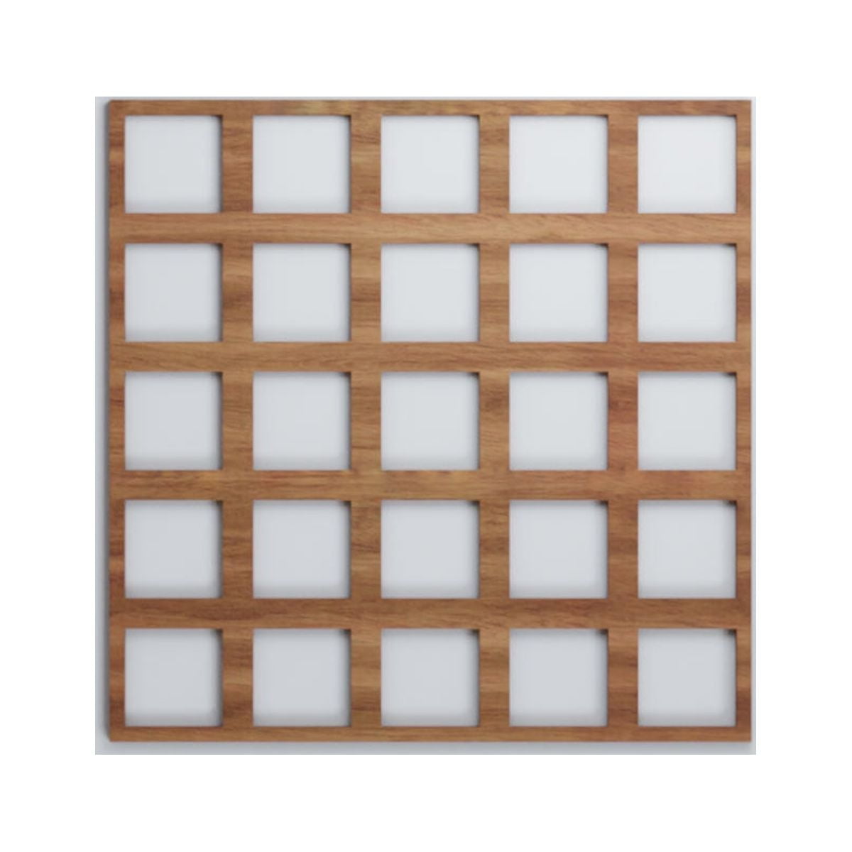 15-3/8" Unfinished Walnut Fretwork Wood Wall Panel