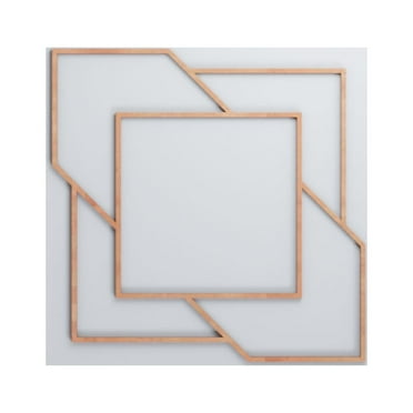 Ekena Millwork 15 3/8"W x 15 3/8"H x 1/4"T Medium Monument Decorative Fretwork Wood Wall Panels, Cherry