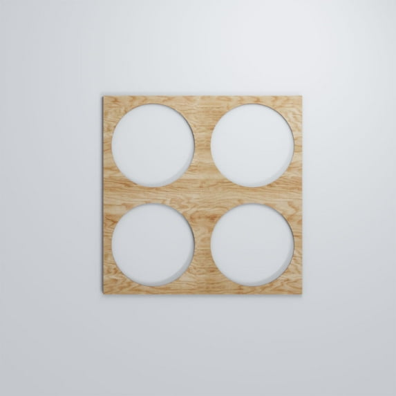 Ekena Millwork 15 3/8"W x 15 3/8"H x 1/4"T Medium Wembley Decorative Fretwork Wood Wall Panels, Red Oak