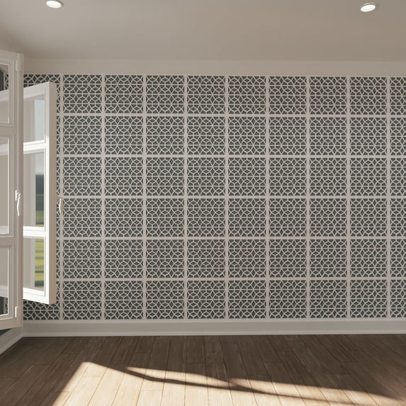 Ekena Millwork 15 3/8"W x 15 3/8"H x 3/8"T Medium Akron Decorative Fretwork Wall Panels in Architectural Grade PVC