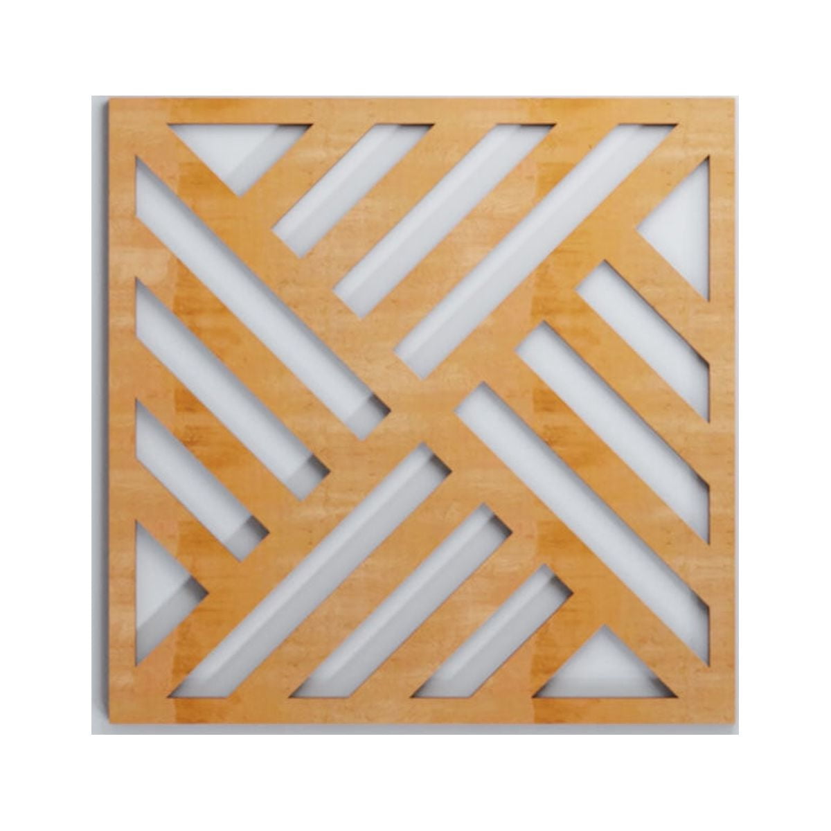 Ekena Millwork 15 3/8"W x 15 3/8"H x 3/8"T Medium Allen Decorative Fretwork Wood Wall Panels, Alder