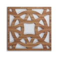 thumbnail image 1 of Ekena Millwork 15 3/8"W x 15 3/8"H x 3/8"T Medium Brownsville Decorative Fretwork Wood Wall Panels, Walnut, 1 of 3