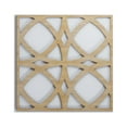 thumbnail image 1 of Ekena Millwork 15 3/8"W x 15 3/8"H x 3/8"T Medium Fleetwood Decorative Fretwork Wood Wall Panels, Hickory, 1 of 3