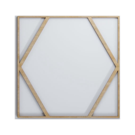 Ekena Millwork 15 3/8"W x 15 3/8"H x 3/8"T Medium Fraser Decorative Fretwork Wood Wall Panels, Hickory