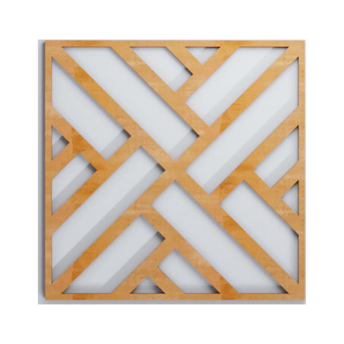 Ekena Millwork 15 3/8"W x 15 3/8"H x 3/8"T Medium Killeen Decorative Fretwork Wood Wall Panels, Alder