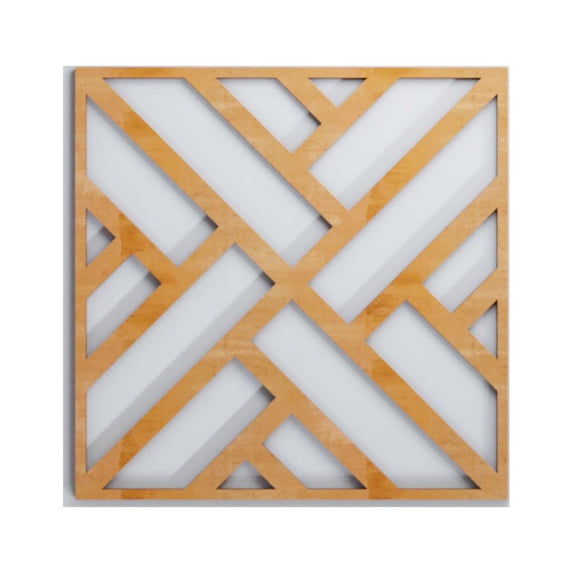 Ekena Millwork 15 3/8"W x 15 3/8"H x 3/8"T Medium Killeen Decorative Fretwork Wood Wall Panels, Alder
