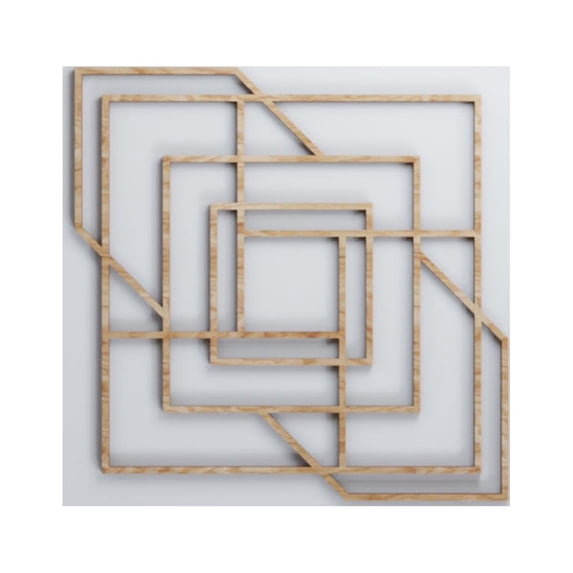 Ekena Millwork 15 3/8"W x 15 3/8"H x 3/8"T Medium Norwood Decorative Fretwork Wood Wall Panels, Red Oak
