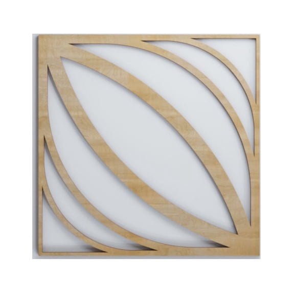 Ekena Millwork 15 3/8"W x 15 3/8"H x 3/8"T Medium Otis Decorative Fretwork Wood Wall Panels, Hickory