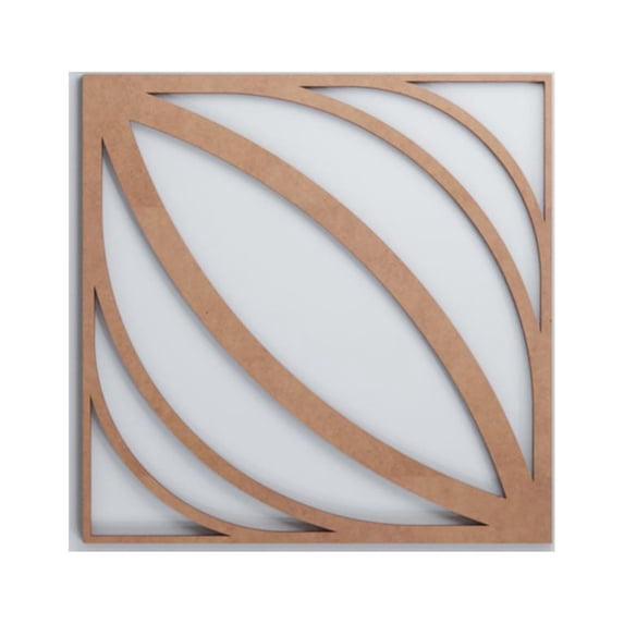 Ekena Millwork 15 3/8"W x 15 3/8"H x 3/8"T Medium Otis Decorative Fretwork Wood Wall Panels, Wood (Paint Grade)