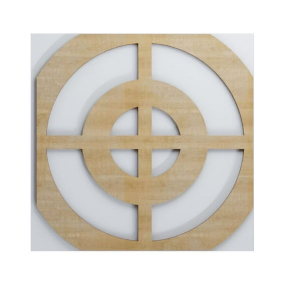 Ekena Millwork 15 3/8"W x 15 3/8"H x 3/8"T Medium Sullivan Decorative Fretwork Wood Wall Panels, Hickory