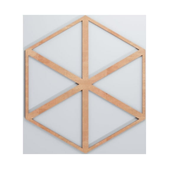 Ekena Millwork 15 3/8"W x 17 3/4"H x 1/4"T Medium Pendleton Decorative Fretwork Wood Wall Panels, Cherry