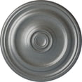 thumbnail image 1 of Ekena Millwork 15 7/8"OD x 1 1/2"P Kepler Traditional Ceiling Medallion (For Canopies up to 3 3/4"), Hand-Painted Platinum, 1 of 5