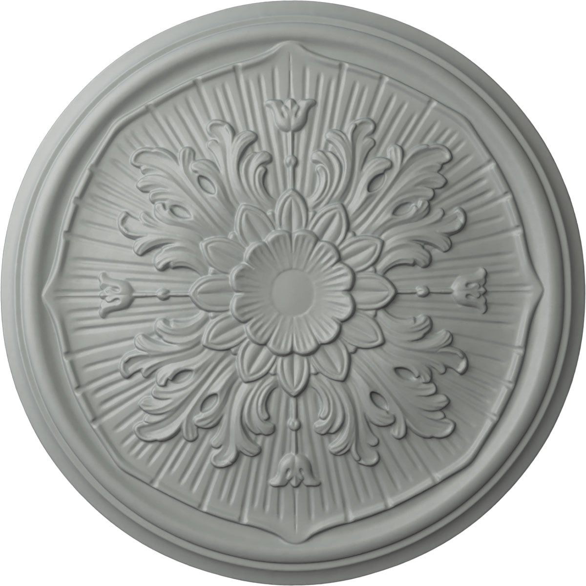 Primed White Urethane Decorative Ceiling Medallion 15.75"