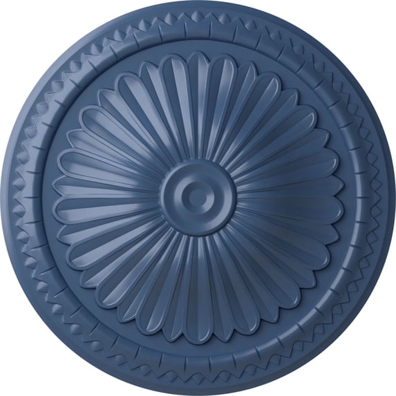 Ekena Millwork 15"OD x 1 3/4"P Alexa Ceiling Medallion (Fits Canopies up to 3"), Hand-Painted Americana