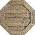 thumbnail image 1 of Ekena Millwork 15"W x 15"H Timberthane Rough Sawn Octagonal Faux Wood Non-Functional Gable Vent, Primed Tan, 1 of 5