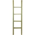 thumbnail image 1 of Ekena Millwork 15"W x 60"H x 3 1/2"D Vintage Farmhouse 4 Rung Ladder, Barnwood Decor Collection, Restoration Green, 1 of 13