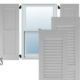 thumbnail image 1 of Ekena Millwork 15"W x 69"H Americraft Two Equal Louver Exterior Real Wood Shutters (Per Pair), Primed, 1 of 10