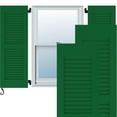 thumbnail image 1 of Ekena Millwork 15"W x 71"H Americraft Two Equal Louver Exterior Real Wood Shutters (Per Pair), Viridian Green, 1 of 10