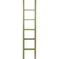 thumbnail image 1 of Ekena Millwork 15"W x 72"H x 3 1/2"D Vintage Farmhouse 5 Rung Ladder, Barnwood Decor Collection, Restoration Green, 1 of 13