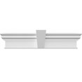 thumbnail image 1 of Ekena Millwork 153" Bottom Width x 161 1/2" Top Width x 12"H x 1 1/4"P Craftsman Crosshead w/ Flat Keystone, 1 of 24